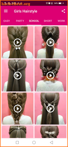 Girls Hairstyle Step By Step screenshot