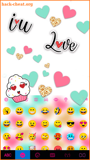 Girly Keyboard Background screenshot