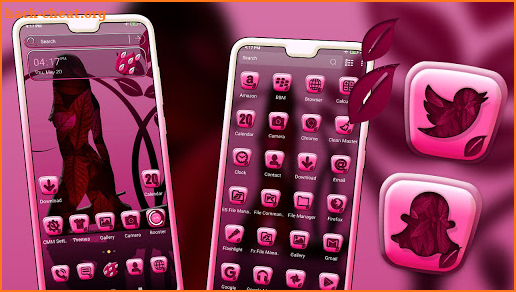 Girly Shadow Launcher Theme screenshot