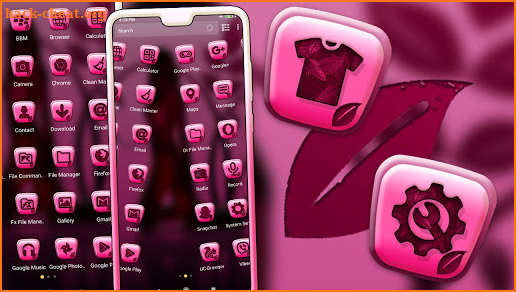 Girly Shadow Launcher Theme screenshot