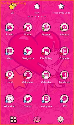 Girly Wallpaper Cute Graffiti Theme screenshot