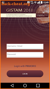 GISTAM 2018 screenshot
