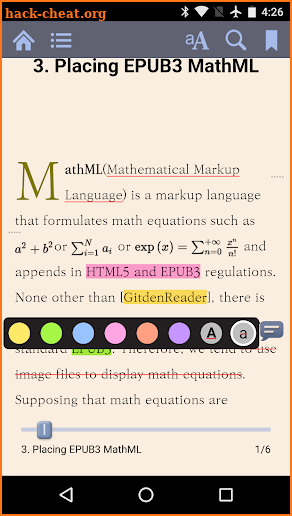 Gitden Reader: EPUB3 & EPUB2 screenshot