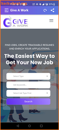 Give A Work screenshot