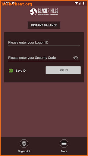 Glacier Hills Credit Union screenshot