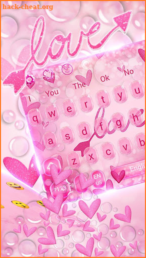 Glamorous Love Arrow Keyboard screenshot