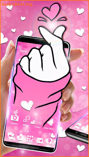 Glamorous Pink Love Sign screenshot