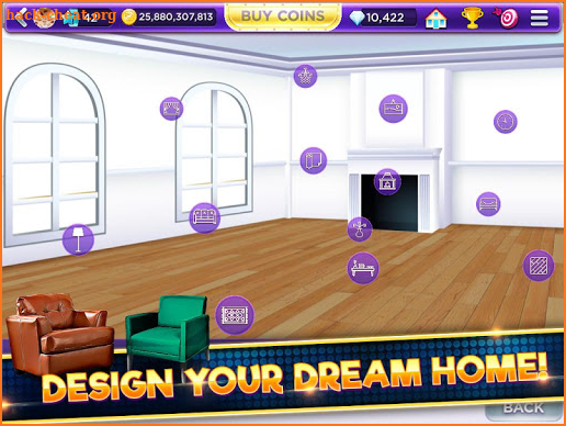 Glamour Casino - Home Designer Free Slots Game screenshot