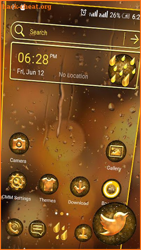 Glass Bokeh Water Drop Launcher Theme screenshot