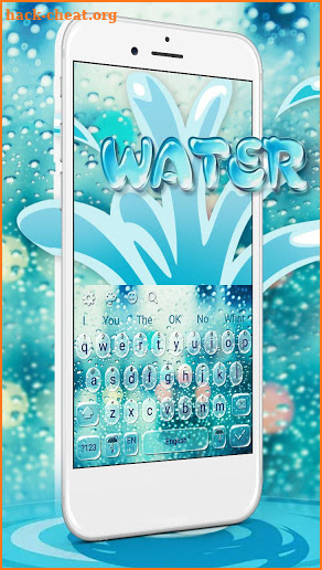 Glass Water Drop Keyboard screenshot