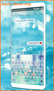 Glass Water Keyboard Theme screenshot