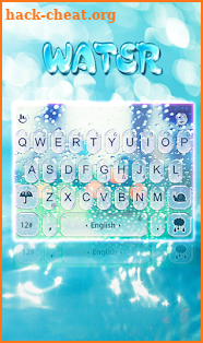 Glass Water Keyboard Theme screenshot