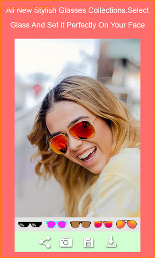 Glasses Photo Editor - Fashion Glasses editor screenshot