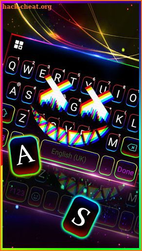 Glitch Mask Keyboard Background screenshot