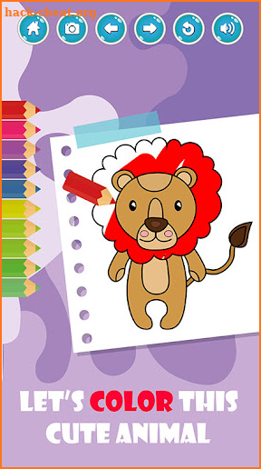 Glitter Animals -Coloring Book screenshot