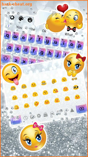 Glitter Colorful Shiny Keyboard Theme screenshot