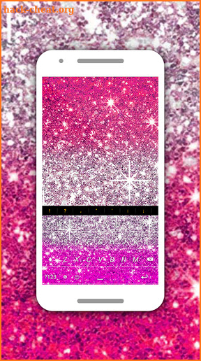 Glitter Keyboard Theme screenshot