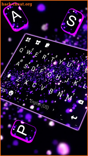 Glitter Live Sparkle Keyboard Background screenshot