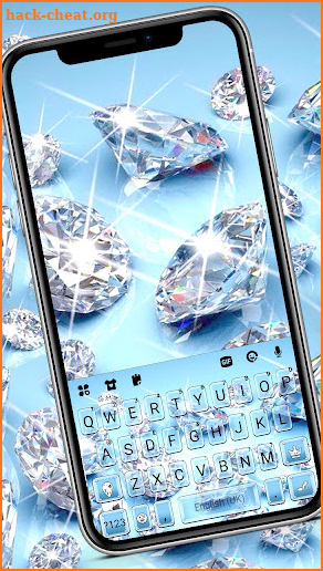 Glitter Lux Diamond Keyboard Background screenshot