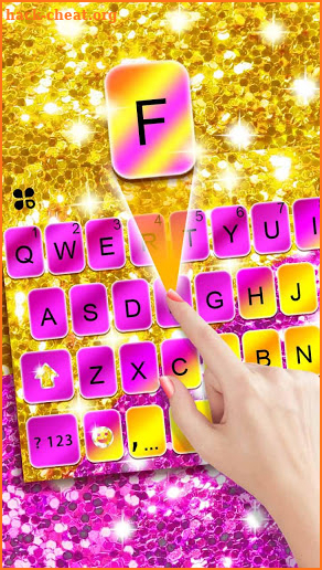 Glitter Luxury Sequin Keyboard Theme screenshot