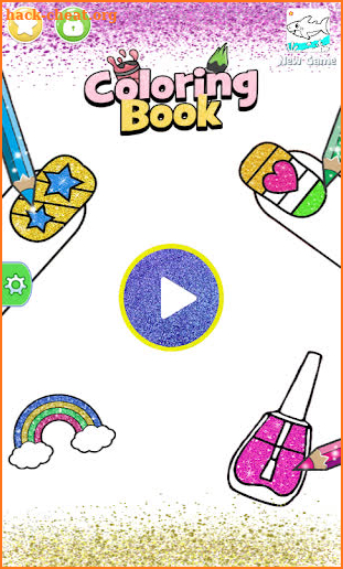 Glitter Nails coloring and drawing for kids screenshot