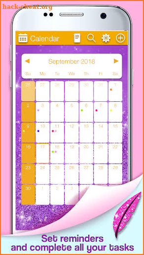 Glitter Notepad Notes screenshot