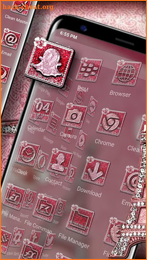 Glitter Pearl Launcher Theme screenshot