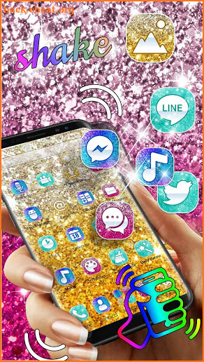 Glitter Pink Colorful Theme screenshot