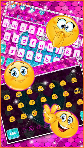 Glitter Sequin Keyboard screenshot