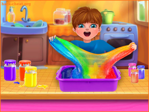 Glitter Six Gallon Slime Rainbow Squishy screenshot