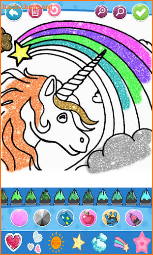 Glitter stairs coloring and drawing for Kids screenshot