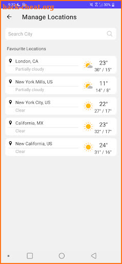 Global Weather Forecast screenshot