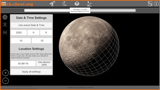 GlobeViewer Moon screenshot