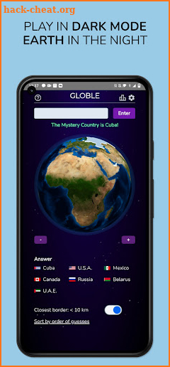 Globle - Country Guess Game screenshot