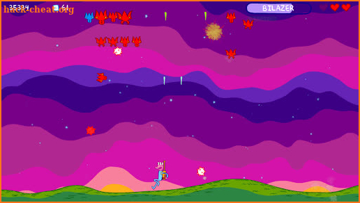 Glorkian Warrior: Shoot Weird Space Invaders screenshot