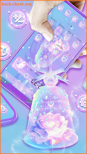 Glossy Moonlight Rose Theme screenshot