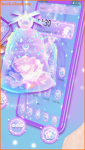 Glossy Moonlight Rose Theme screenshot