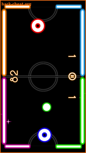 Glow Air Hockey Online screenshot