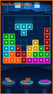 Glow Block Puzzle Game 2018 screenshot