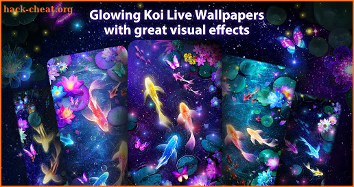 Glow Koi Live Wallpaper Themes screenshot