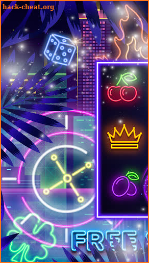 Glowing Neon Machine screenshot