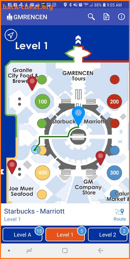 GMRENCEN Wayfinder App screenshot