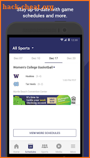 Go Huskies Gameday App screenshot