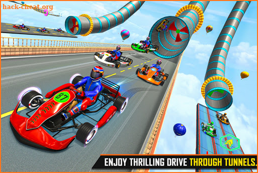 Go Kart Ramp Car Stunt Games screenshot