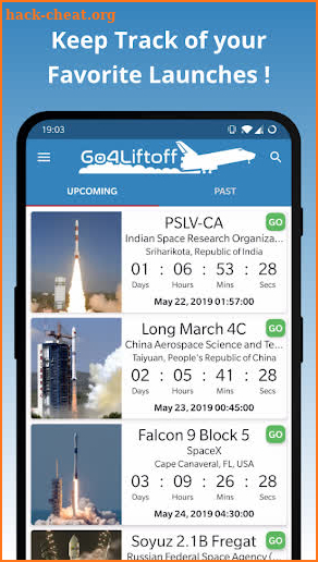 Go4Liftoff - Follow SpaceX, Rocket Lab and more! screenshot