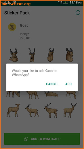 Goat Sticker for WhatsApp screenshot