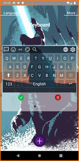 Godzilla Photo Keyboard screenshot