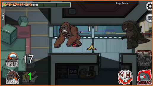 Godzilla Vs Kong Imposter Role Mod In Among Us screenshot