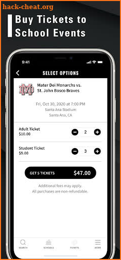 GoFan High School Tickets Guia screenshot