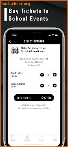 GoFan High School Tickets Tips screenshot